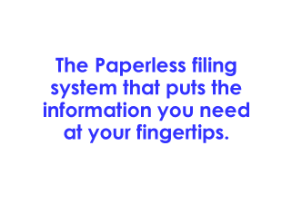 Paperless filing system